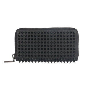 Christian Louboutin Panettone Spikes long wallet leather
